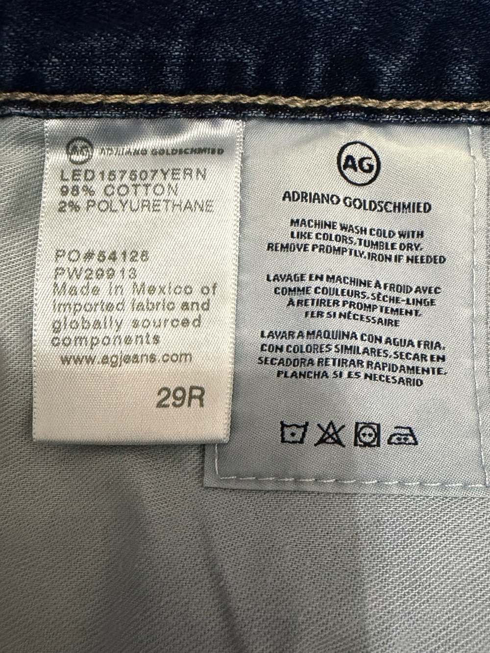 AG Ex-Boyfriend Slim Slouchy Slim Jeans Size 29 - Picture 7 of 8
